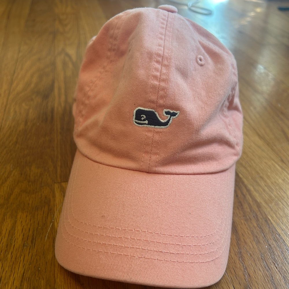 Vineyard Vines Pink Hat with Iconic Whale Logo